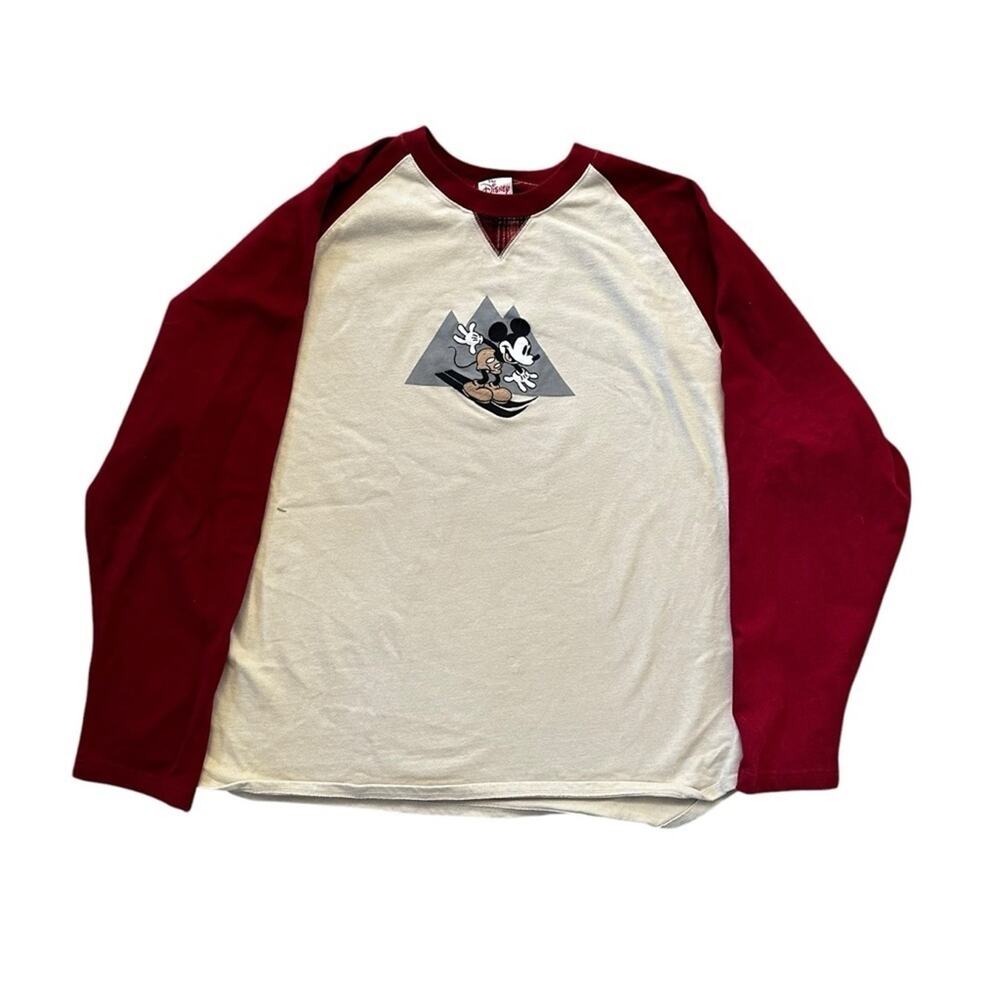 VTG The Disney Store Mickey Skiing Tee 100% Cotton 3X